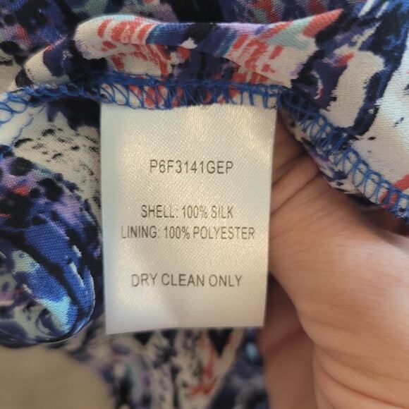 Parker Dress Womens Size S Fit & Flare Skater Mini Silk Lace Front Halter Style - Picture 12 of 14